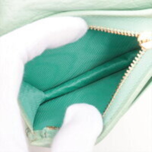 Gucci Ostrich Ophidia Bi fold Wallet Green - Picture 7 of 8